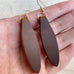 New Genuine Cow Leather Triangle Earrings for Women 2021 New Fold Crazy Horse Leather Leaf Dangle Earrings Jewelry Wholesale