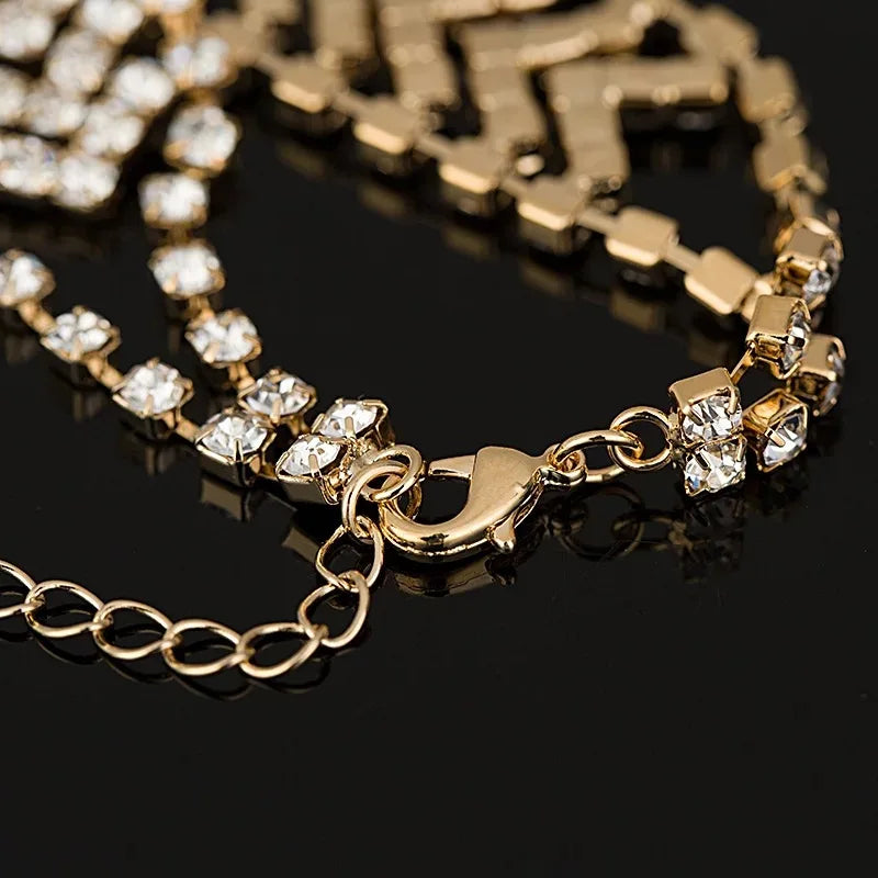 women's Bracelet Elegant Rhinestone Crystal Chain Female Jewelry Accessories