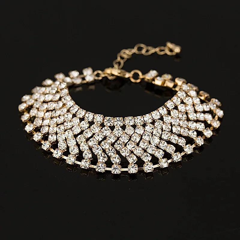 women's Bracelet Elegant Rhinestone Crystal Chain Female Jewelry Accessories