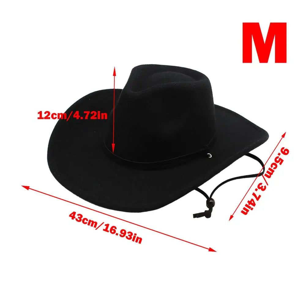Classic Western Cowgirl Hat Cowboy Hat Comfortable Cowboy Hat Plain Sun Hat Western Accessory For Men Women Costume Cosplay