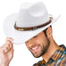 Cowboy Hat Men Classic Western Styles Cow Boy Hat Cowgirl Hat For Men Women Beach Hat With Wide Brim For Outdoor Activities