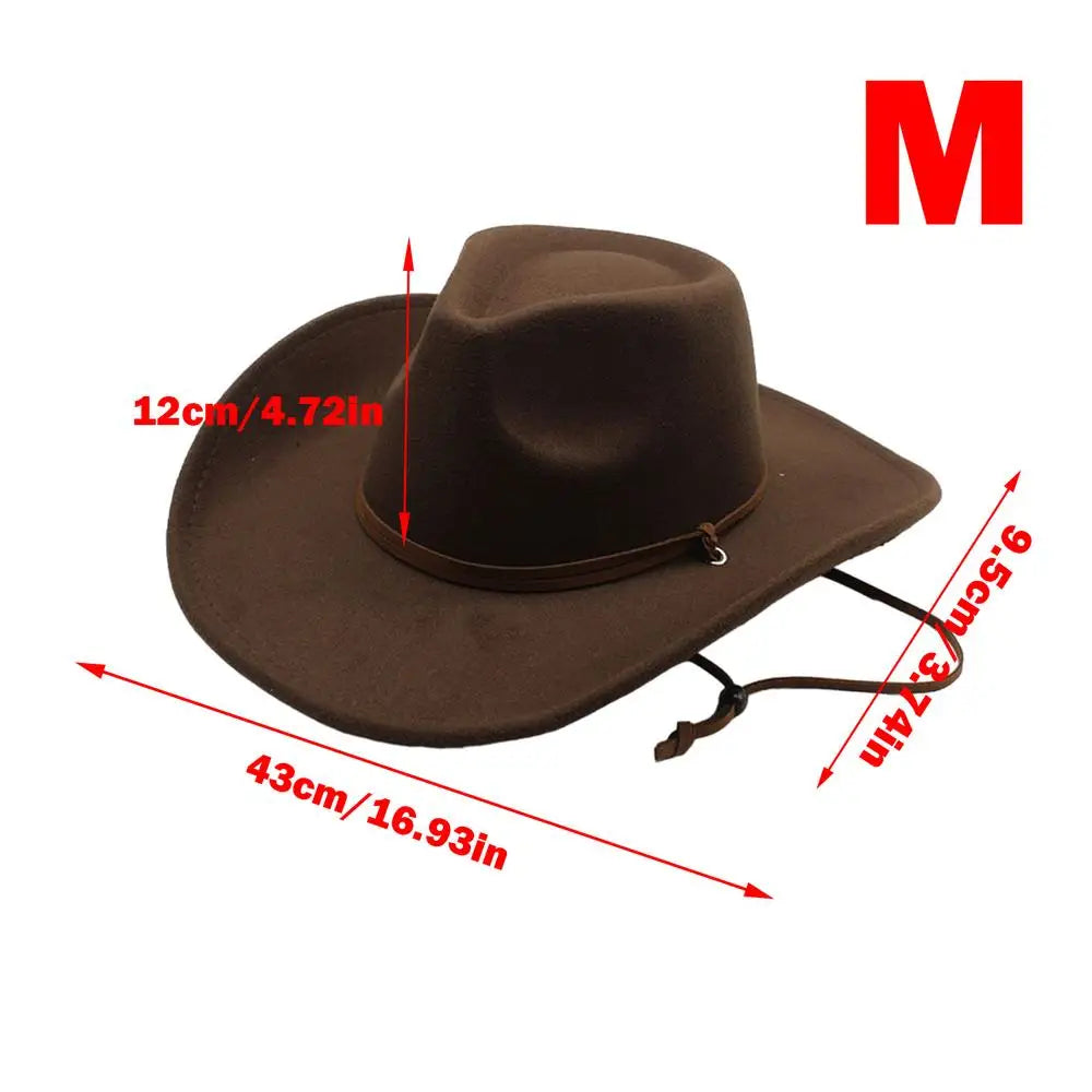 Classic Western Cowgirl Hat Cowboy Hat Comfortable Cowboy Hat Plain Sun Hat Western Accessory For Men Women Costume Cosplay