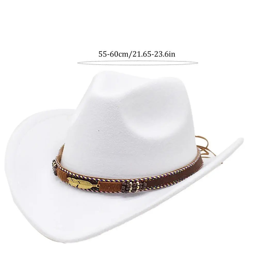 Cowboy Hat Men Classic Western Styles Cow Boy Hat Cowgirl Hat For Men Women Beach Hat With Wide Brim For Outdoor Activities