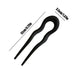 Women Hair Fork Pins U-Shaped Curved Hair Stick Girls Hair Bun Maker Hair Styling fixed insert comb Headwear Accessories