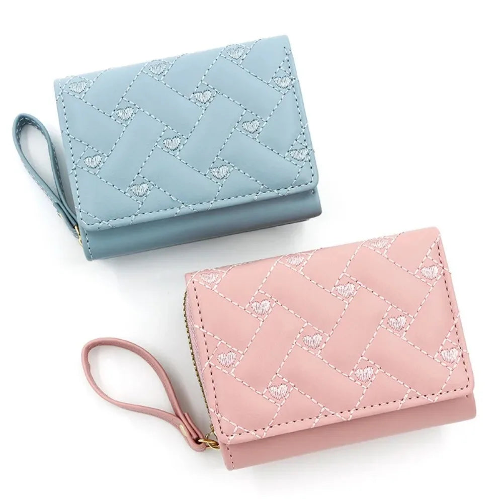 Wallets for Women Kawaii Cute Wallet Luxury Designer Lady Wallet Pink Purse Womens Wallet Small Women Leather Wallet Coin Purse