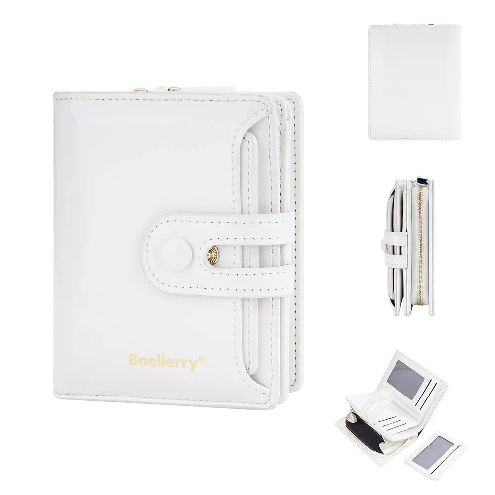 Women Wallets Large Capacity Female Leather Coin Purses Hasp Clutch ID Credit Card Holder Purse Money Bag Red Wallet for Woman