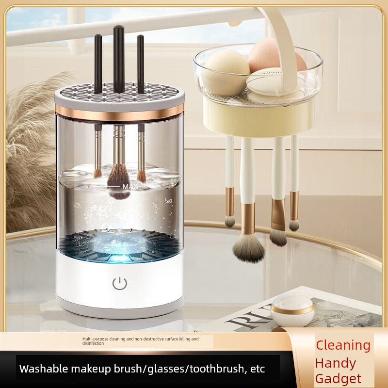 2024 New Arrival Cleanser of Makeup Brush Rechargeable Bean Bag Electric Cleaning Brush Automatic Scourer Quick-Drying Tool
