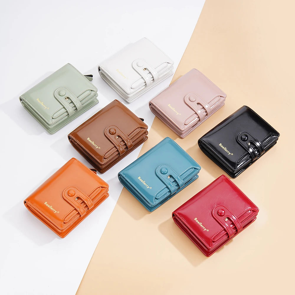 Women Wallets Large Capacity Female Leather Coin Purses Hasp Clutch ID Credit Card Holder Purse Money Bag Red Wallet for Woman