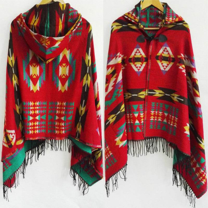Parica Hooded Shawl - West Coast Cowgirl