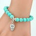 Running Free Turquoise Bead and Charm Bracelet - West Coast Cowgirl