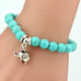 Running Free Turquoise Bead and Charm Bracelet - West Coast Cowgirl