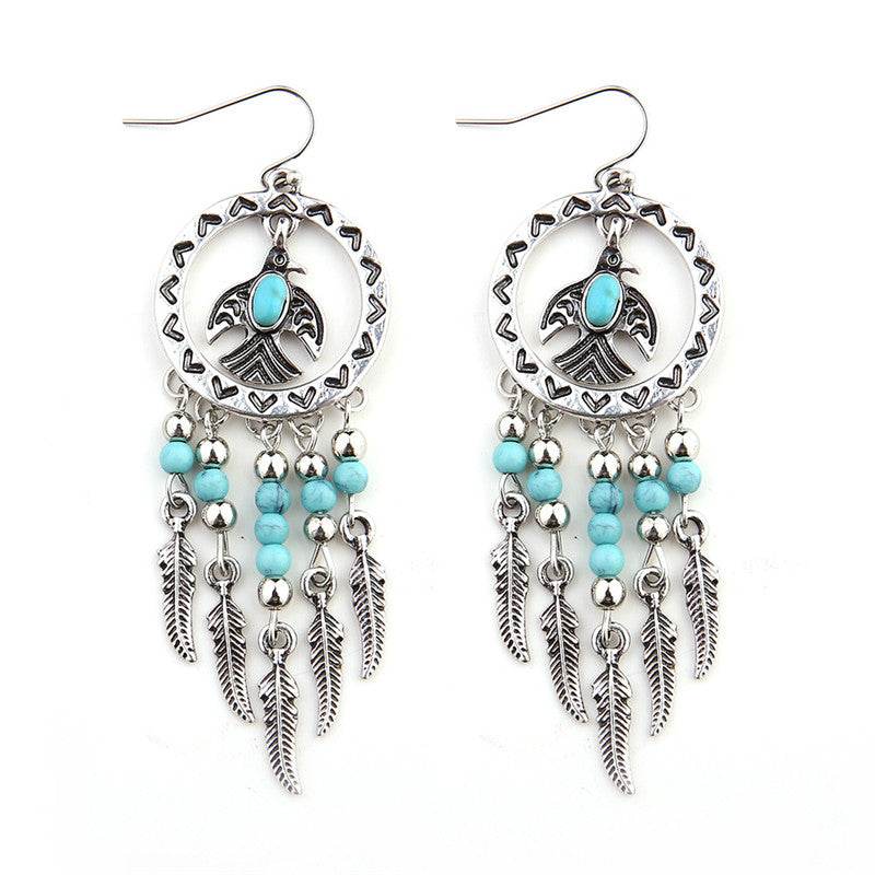 Kwanita Tribal Bird Earrings - West Coast Cowgirl