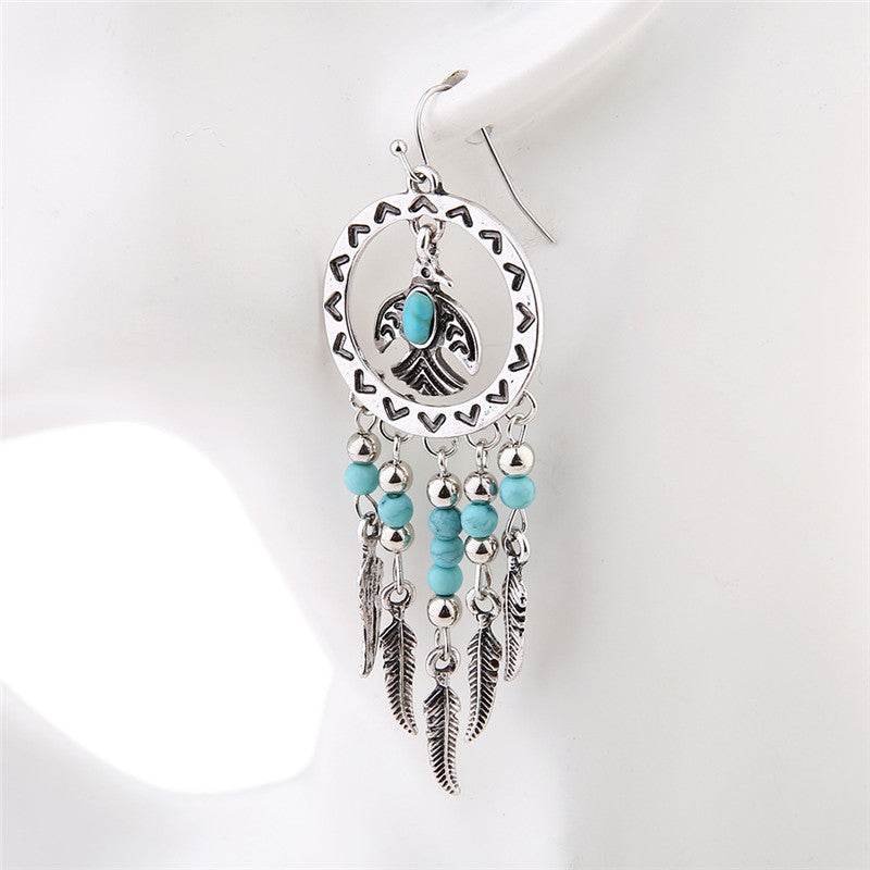 Kwanita Tribal Bird Earrings - West Coast Cowgirl
