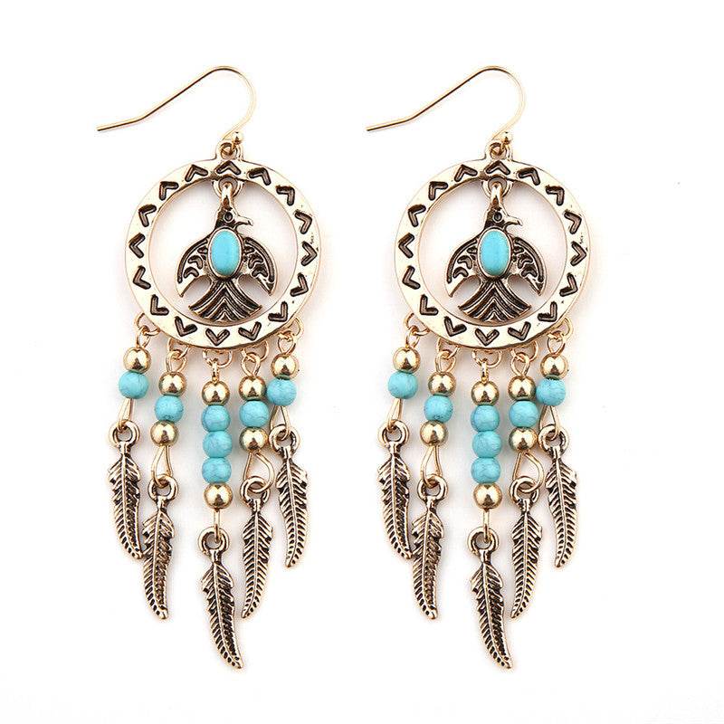 Kwanita Tribal Bird Earrings - West Coast Cowgirl