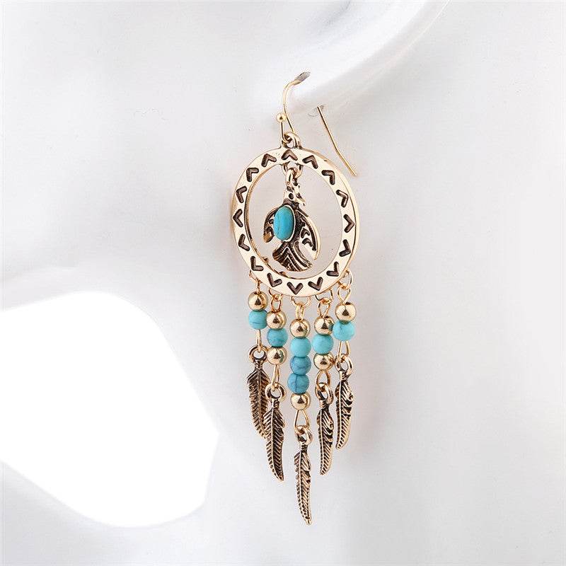 Kwanita Tribal Bird Earrings - West Coast Cowgirl
