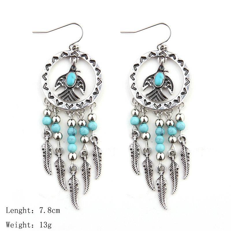 Kwanita Tribal Bird Earrings - West Coast Cowgirl