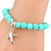 Running Free Turquoise Bead and Charm Bracelet - West Coast Cowgirl