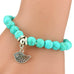 Running Free Turquoise Bead and Charm Bracelet - West Coast Cowgirl