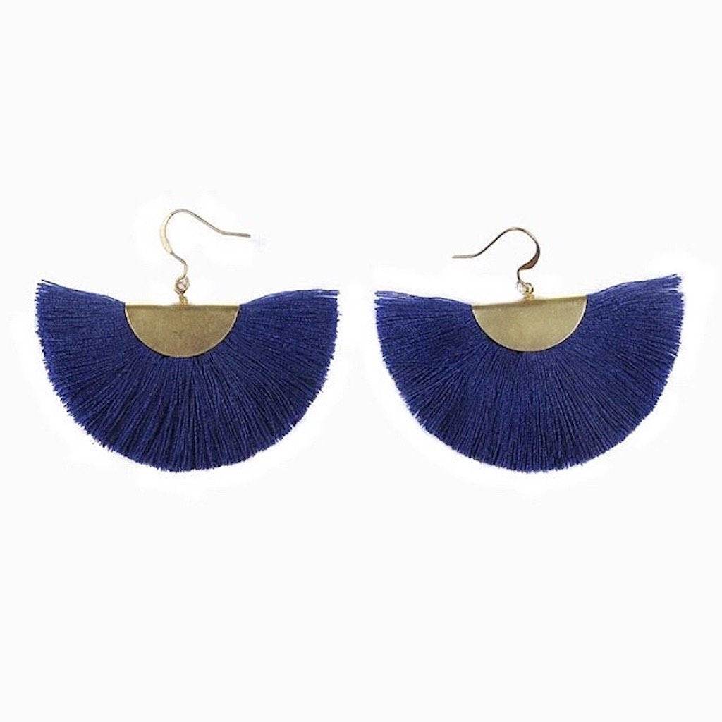 Half Moon Fan Earrings - West Coast Cowgirl