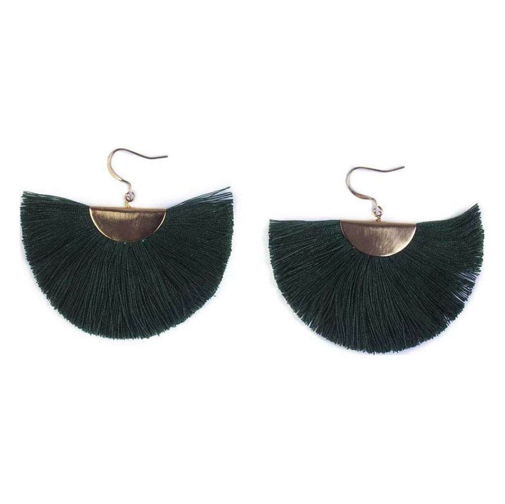 Half Moon Fan Earrings - West Coast Cowgirl