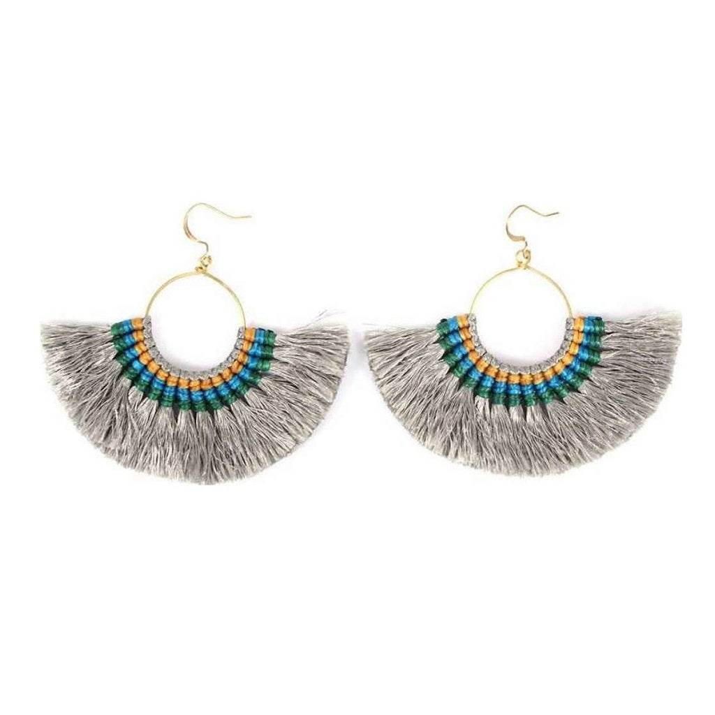 Tassel Fan Earrings - West Coast Cowgirl