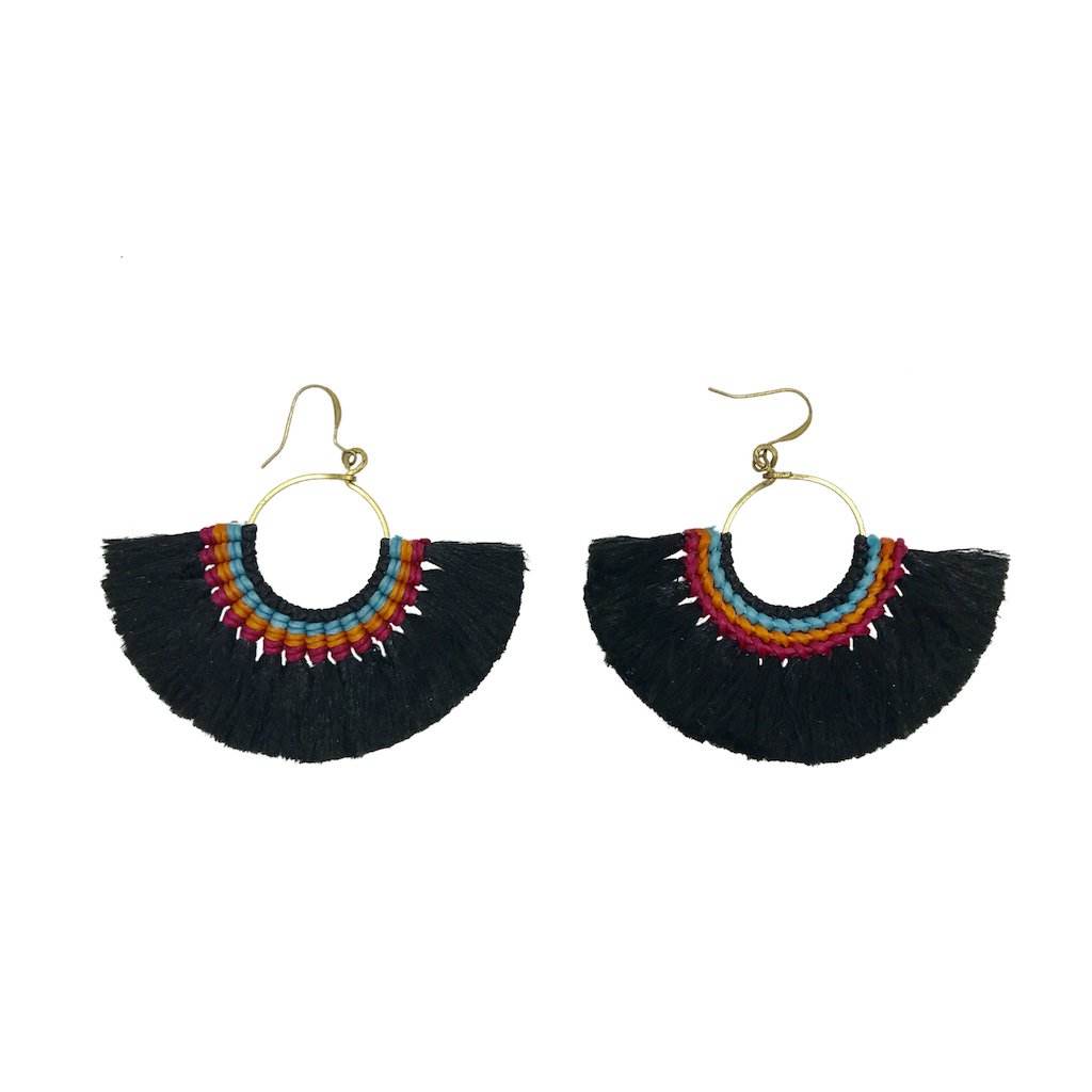 Tassel Fan Earrings - West Coast Cowgirl