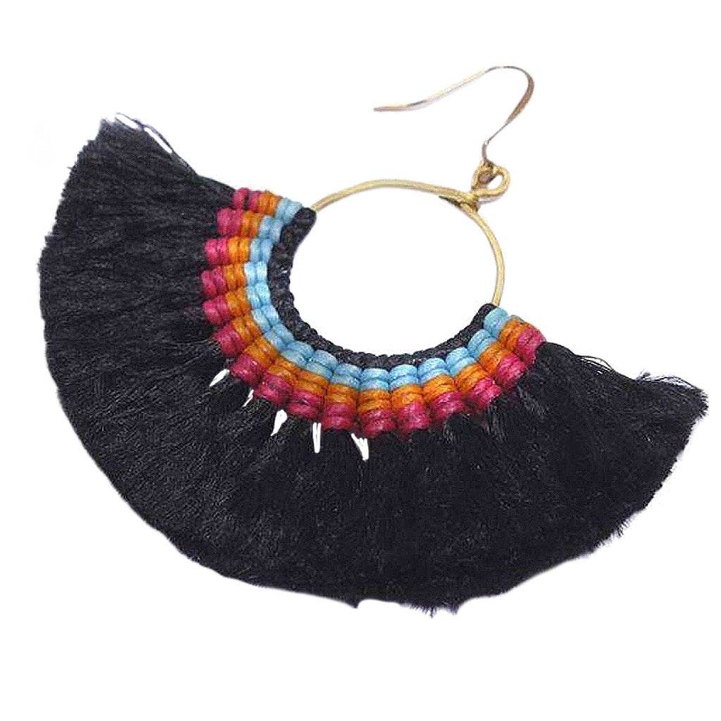 Tassel Fan Earrings - West Coast Cowgirl