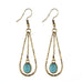 Turquoise-Silver-Drop-Earrings