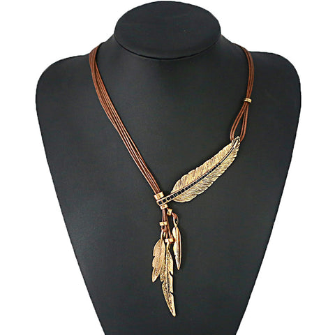 Tribal Feather Necklace